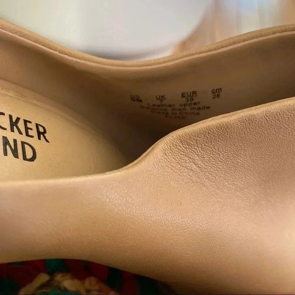 Bleecker & Bond nude heel  sandals mules - Picture 2 of 7
